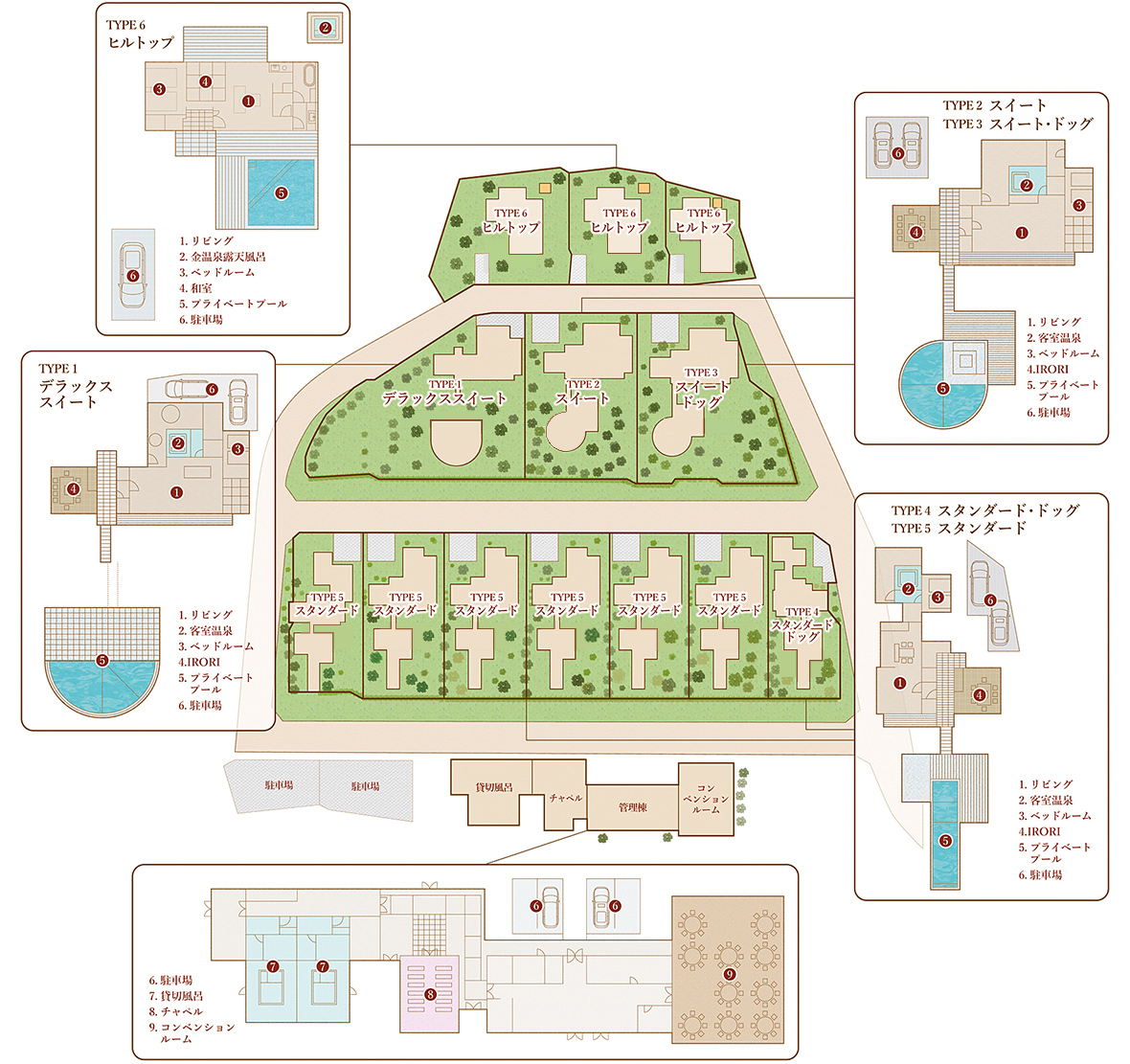 マリントピア・ザ・スイート配置図